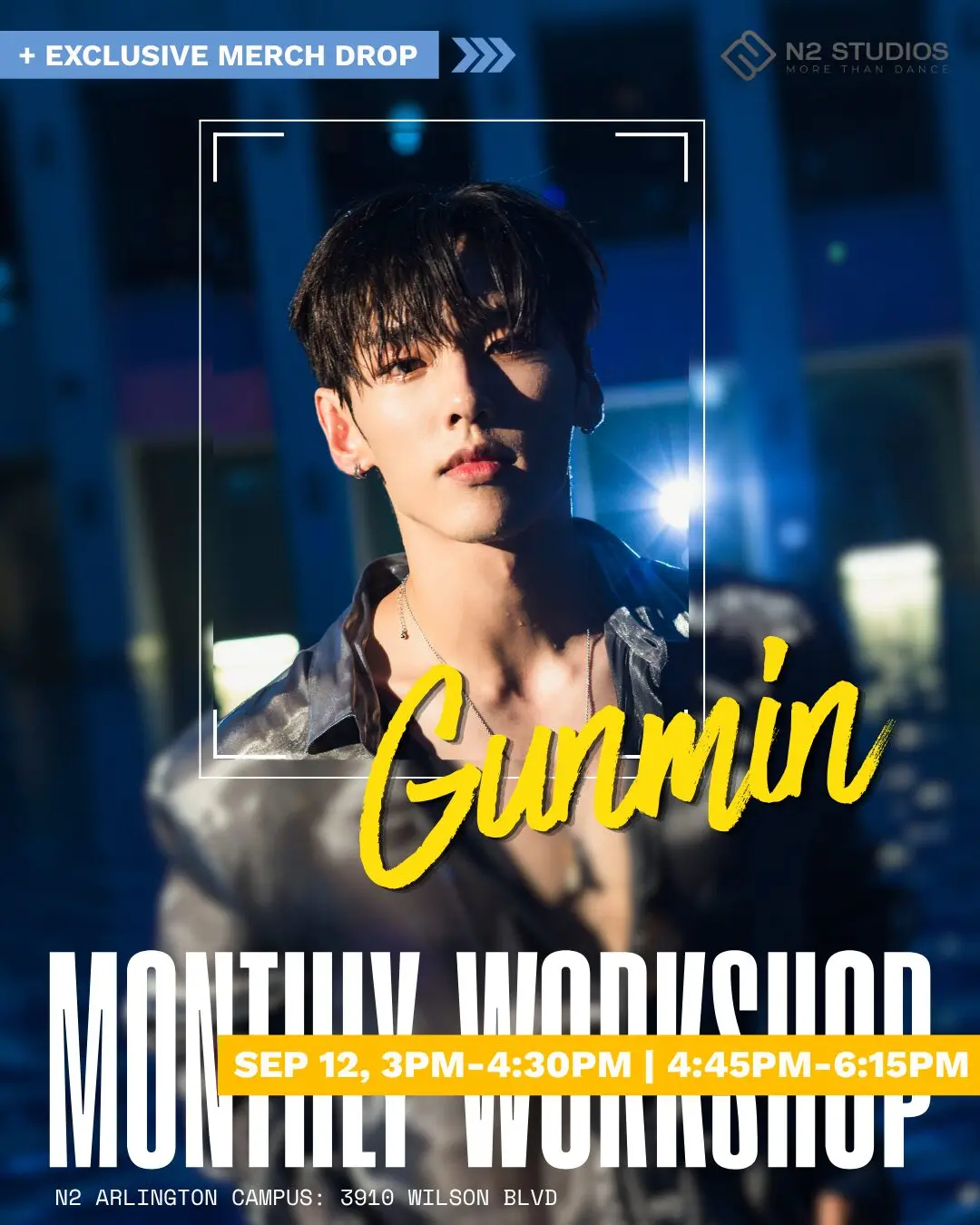N2 monthly workshop poster featuring Gunmin, September 12, 2026