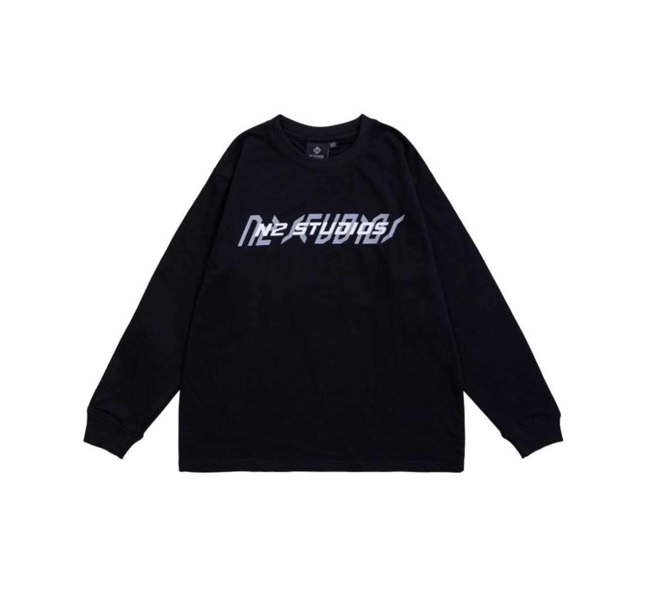 Oversized Long Sleeve Black T-Shirt — product view 1