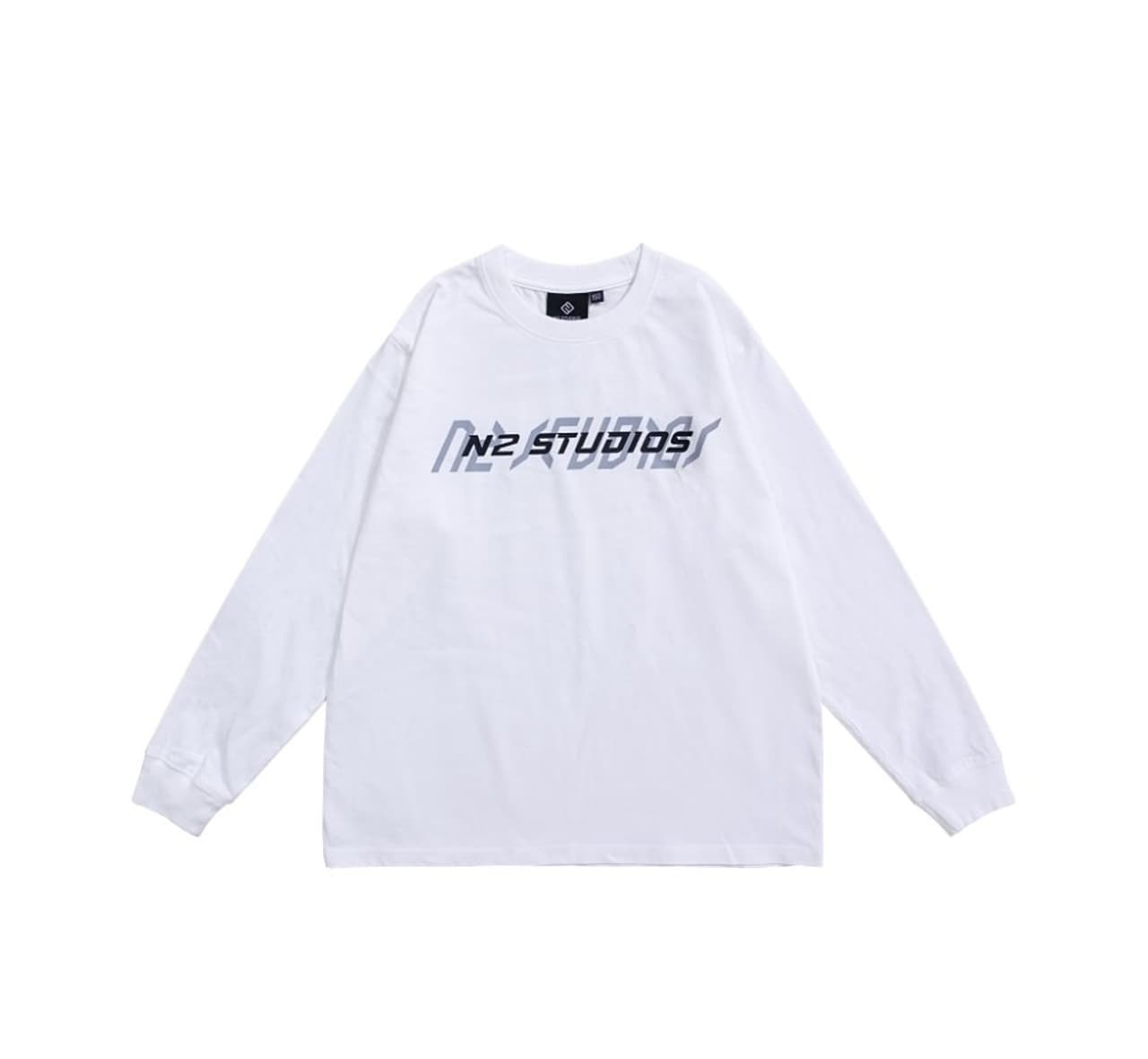 Oversized Long Sleeve White T-Shirt — product view 1