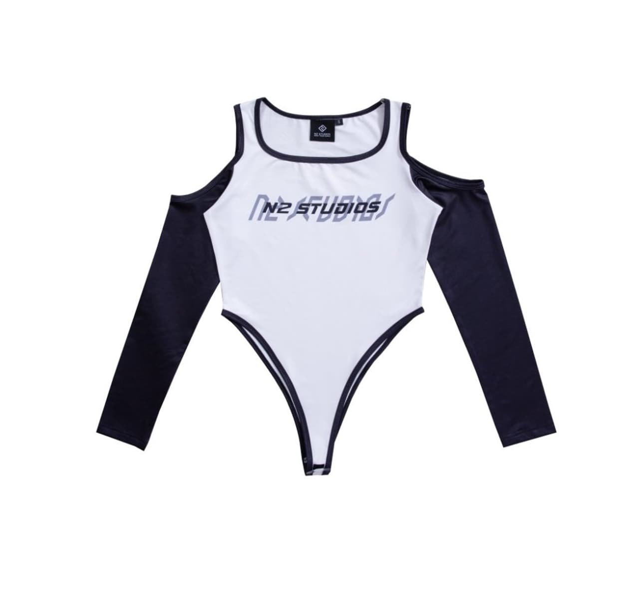 Signature Bodysuit Black and White — product view 1