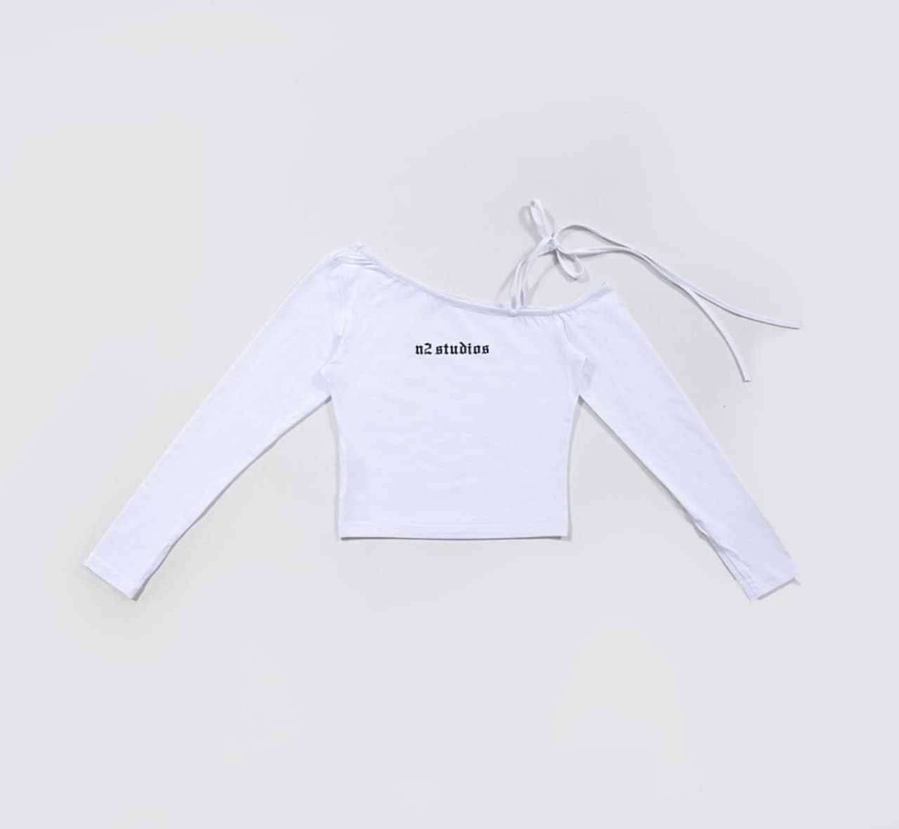 Off-Shoulder White Top — product view 1