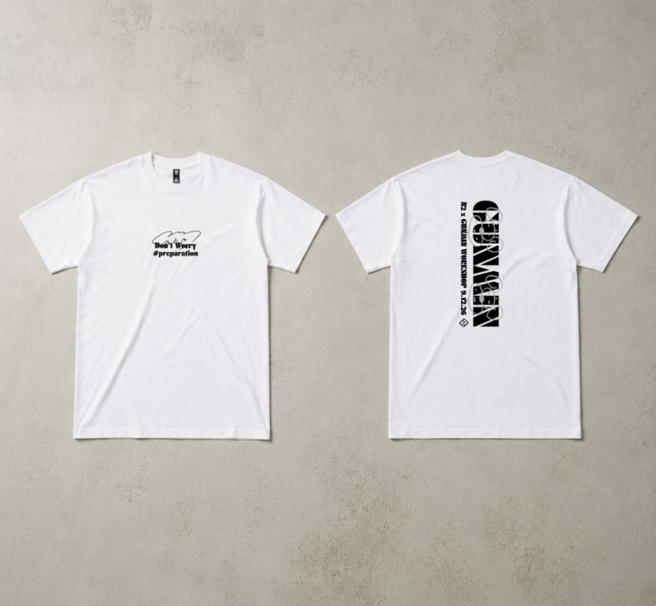 N2 × GUNMIN Limited Classic Oversized Tee (WHITE) — product view 1