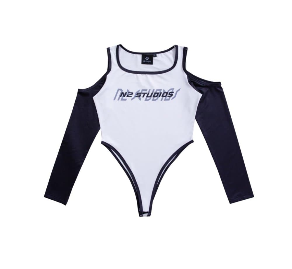 Signature Bodysuit Black and White — product view 1