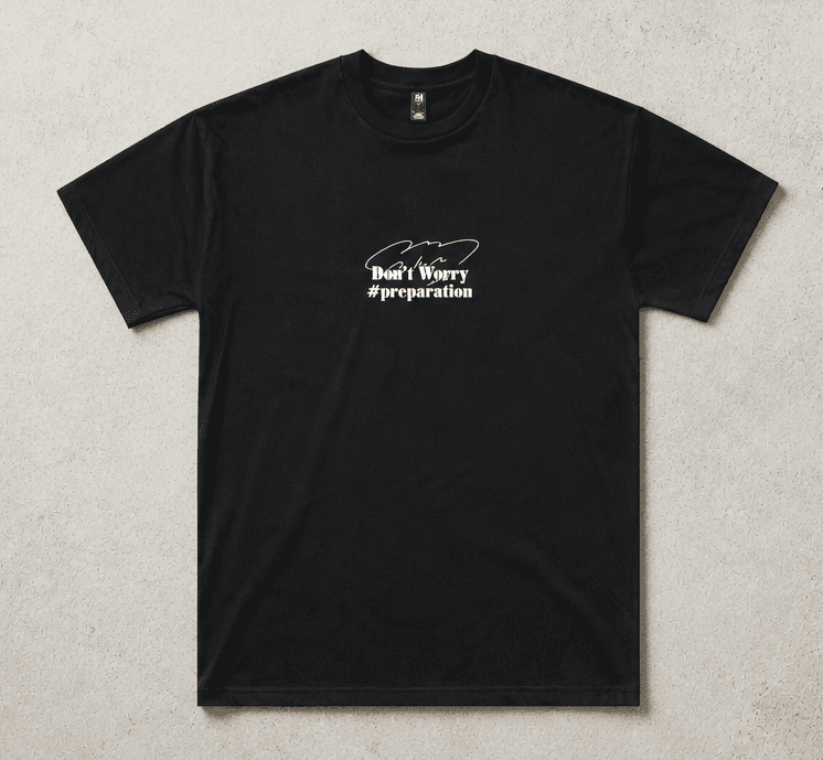 N2 × GUNMIN Limited Classic Oversized Tee (BLACK) — product view 1