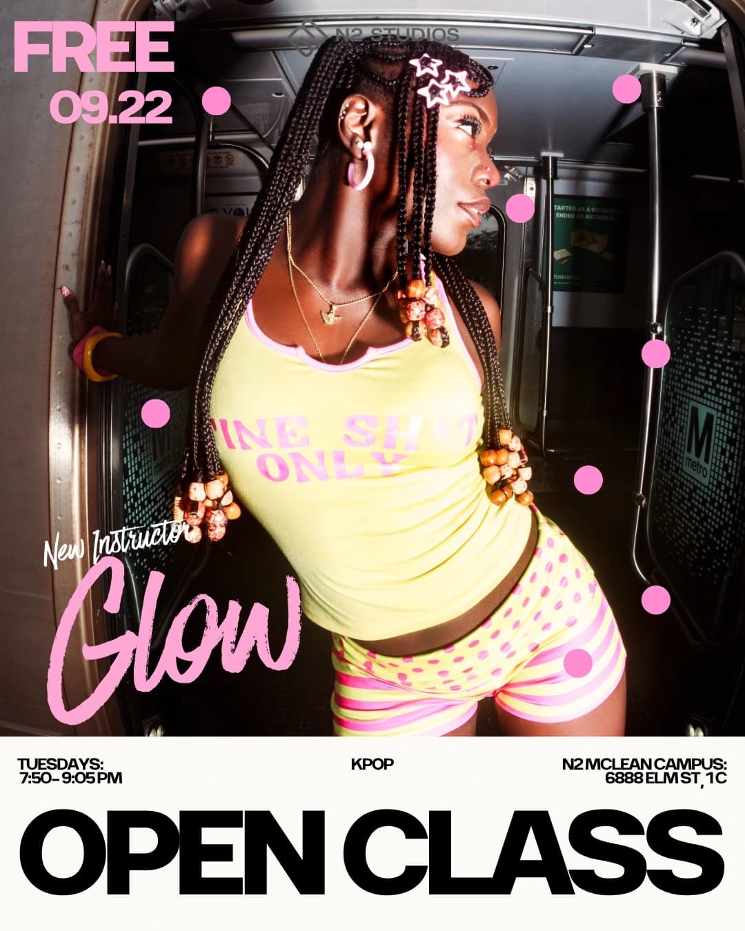 K-pop with Glow — original N2 Studios announcement, September 22, 2026 · McLean